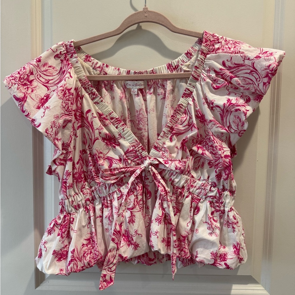 Floral Pink Women's Top